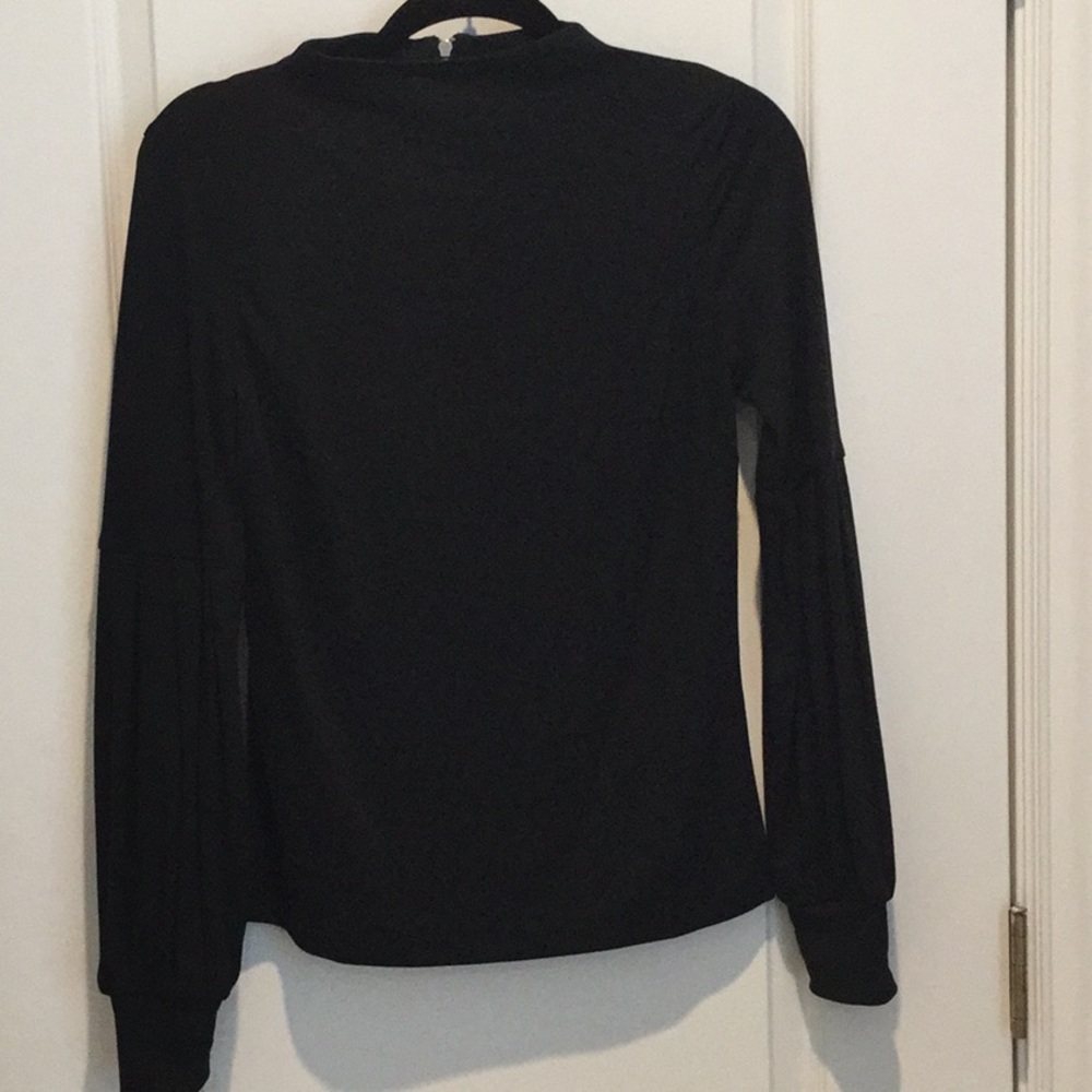 Funnel neck tee shirt